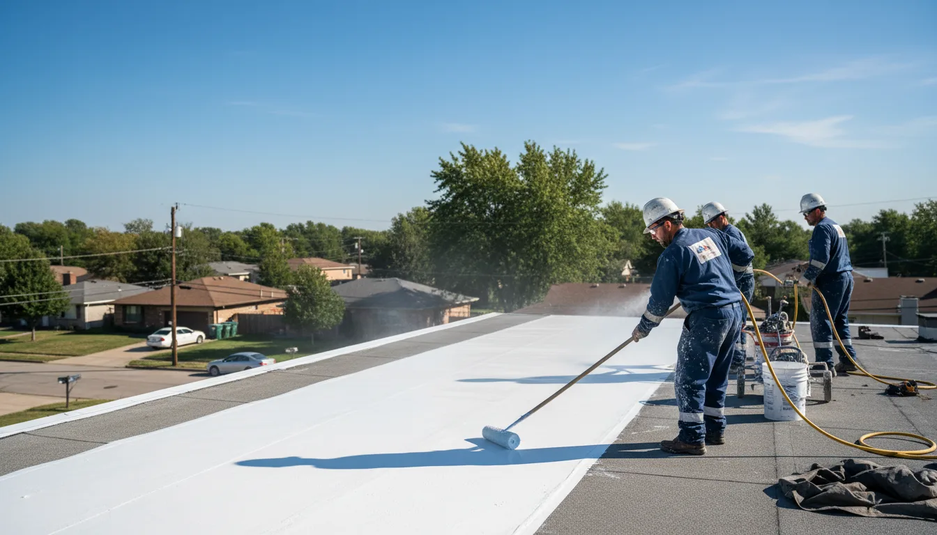 Commercial roof coating in Poland, IN near me